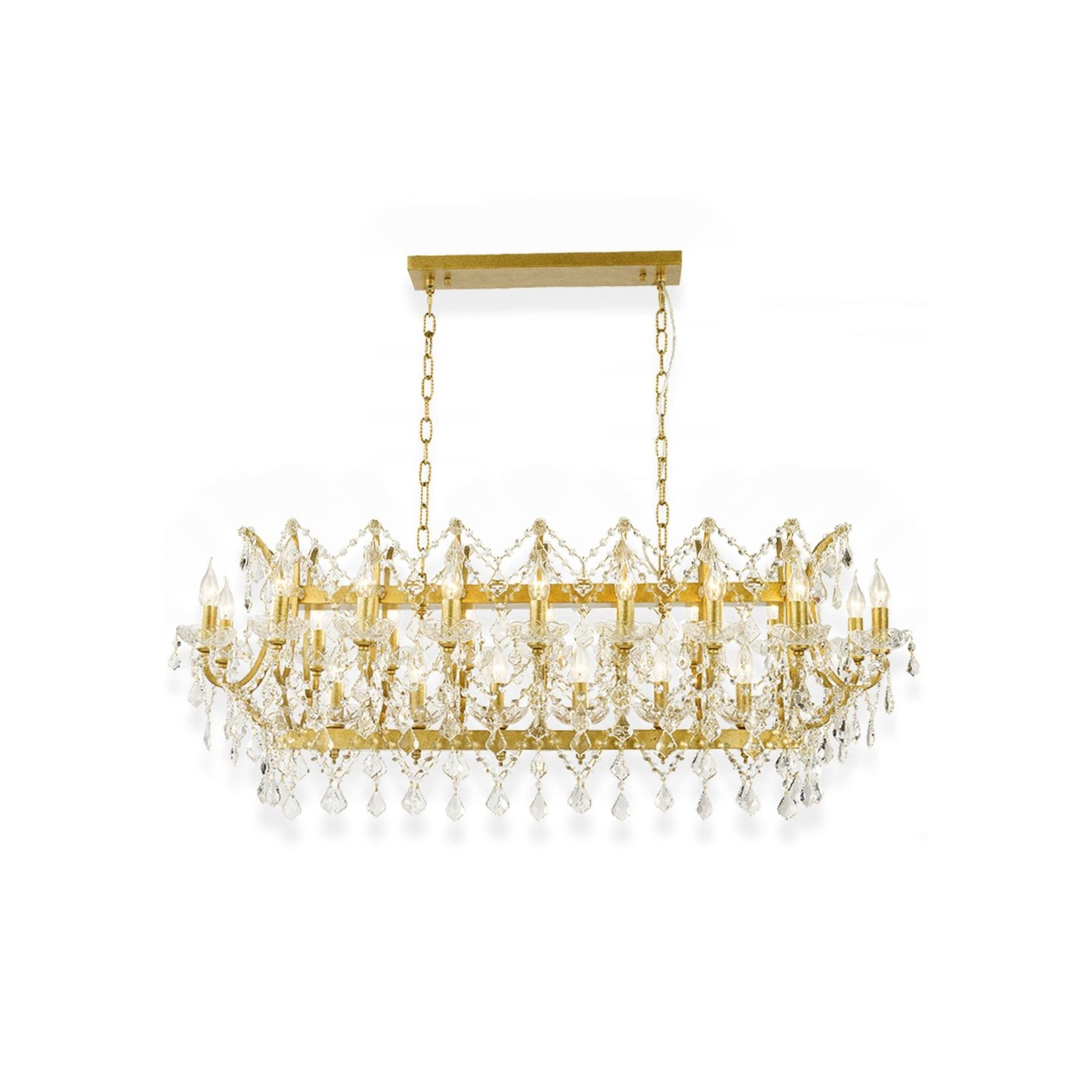 Maria Theresa Bar Light - Antique Gold - W:120cm gallery detail image