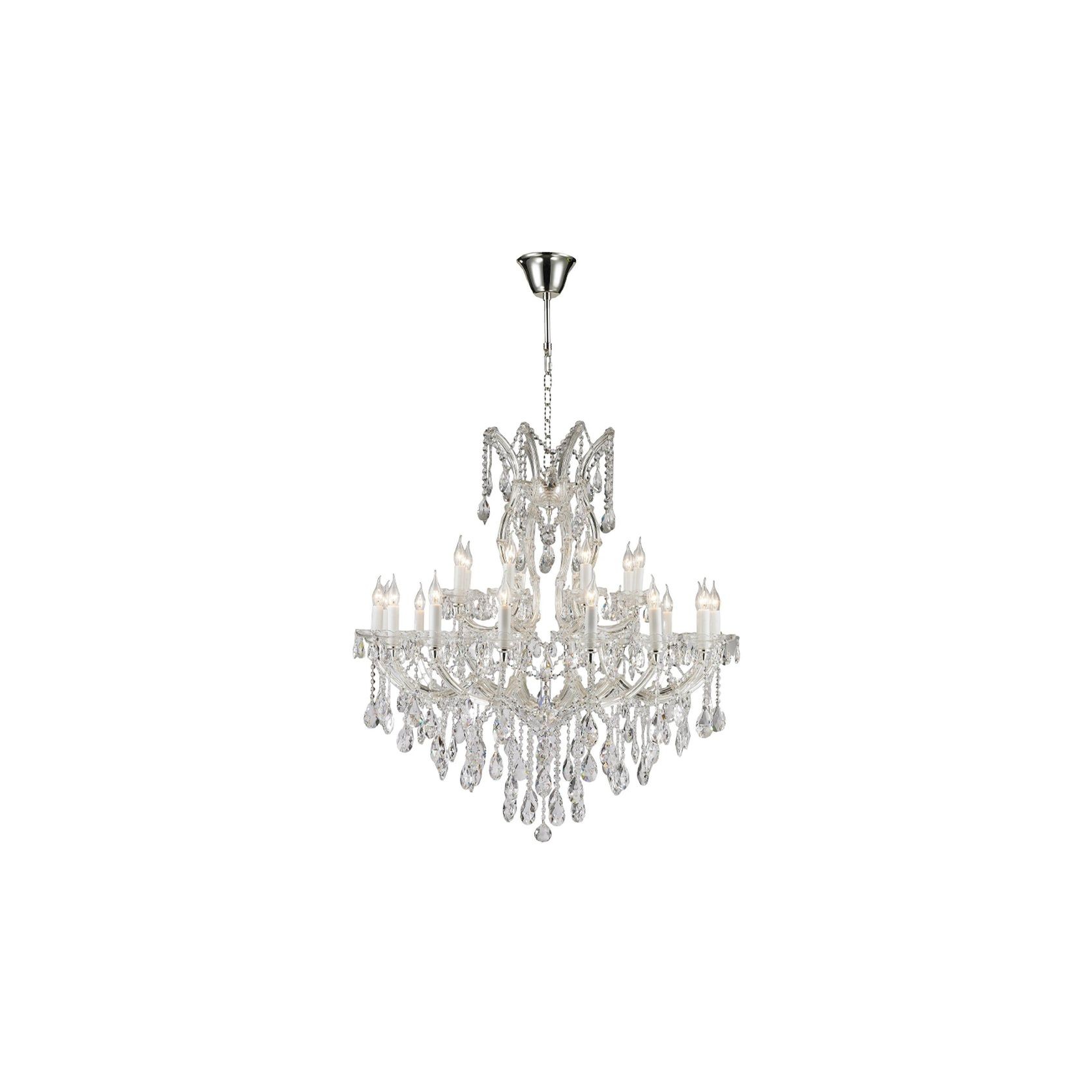 Maria Theresa Crystal Chandelier 24 Light - Silver Plated gallery detail image