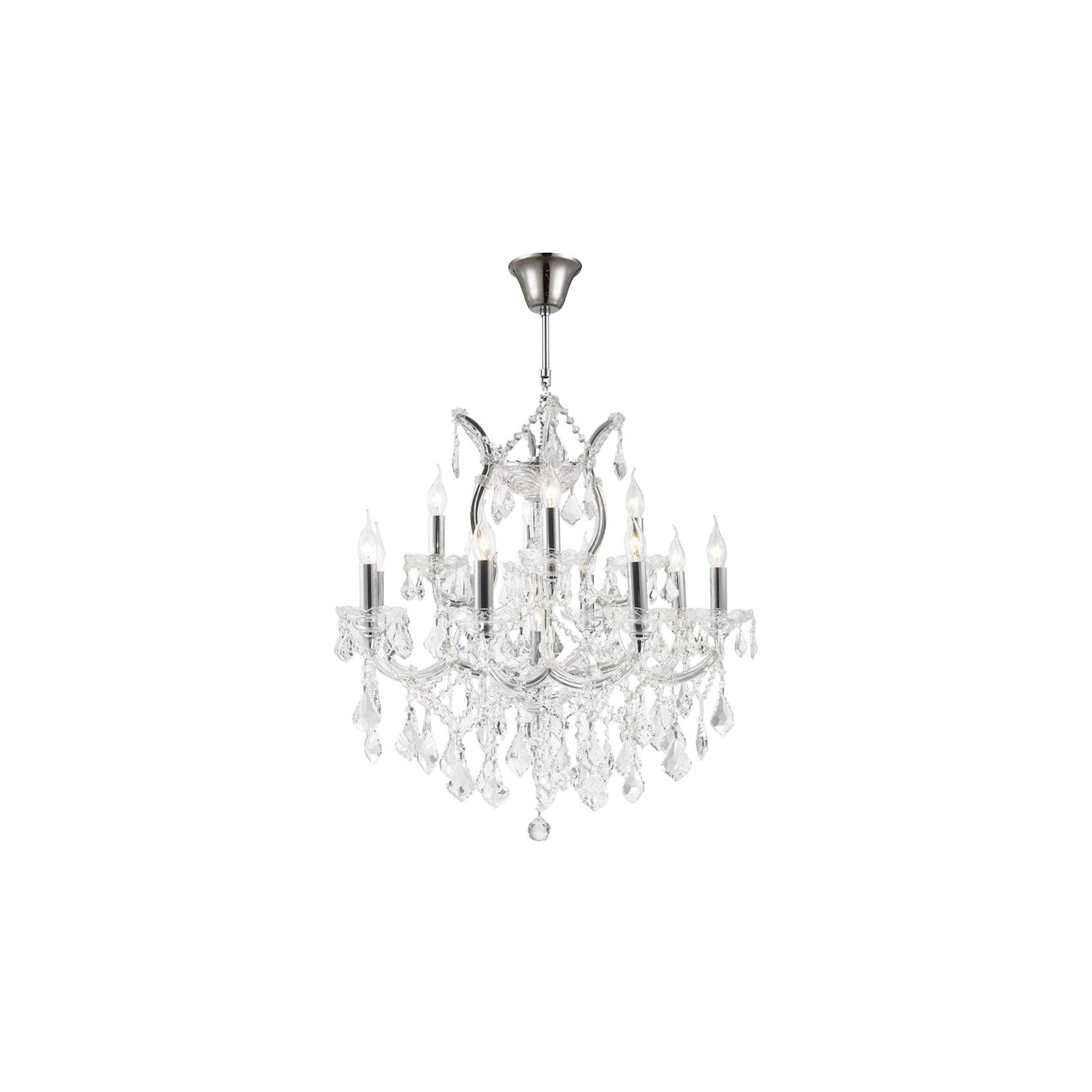 Maria Theresa Crystal Chandelier Grande 13 Light - Chrome gallery detail image