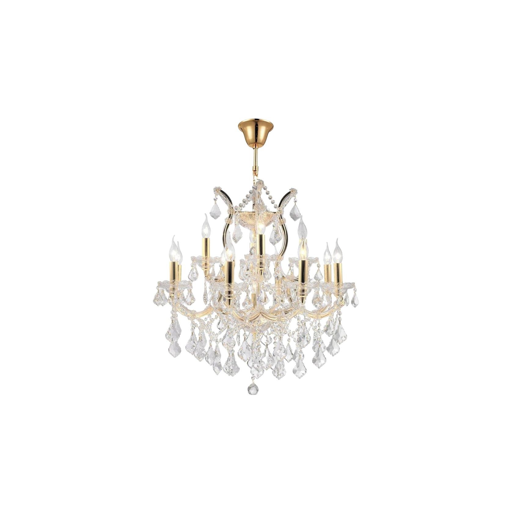 Maria Theresa Crystal Chandelier Grande 13 Light - GOLD gallery detail image