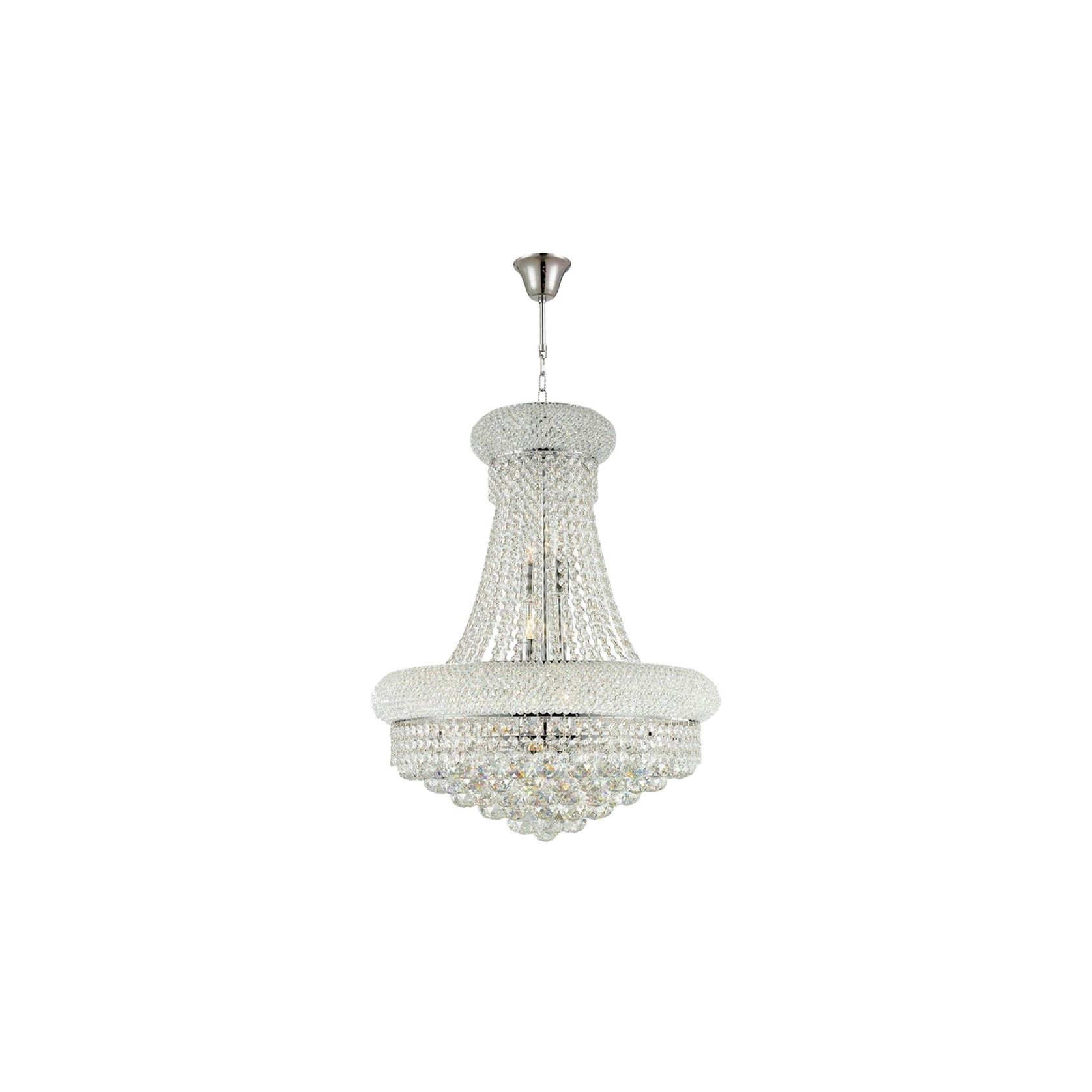 Royal Empress Basket Chandelier - Chrome - W:50cm gallery detail image