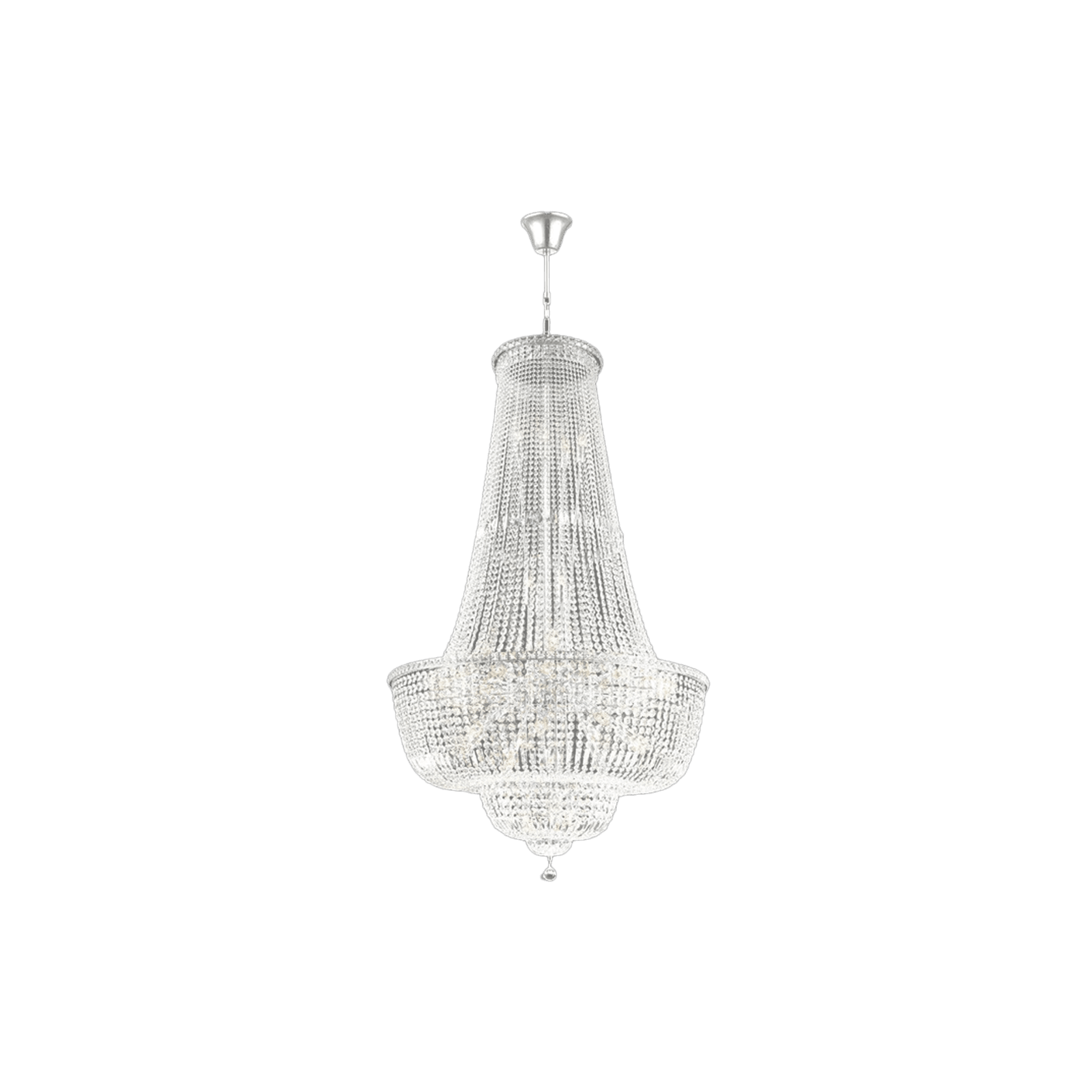 Empress Crystal Basket Chandelier - Chrome - 45 Light gallery detail image
