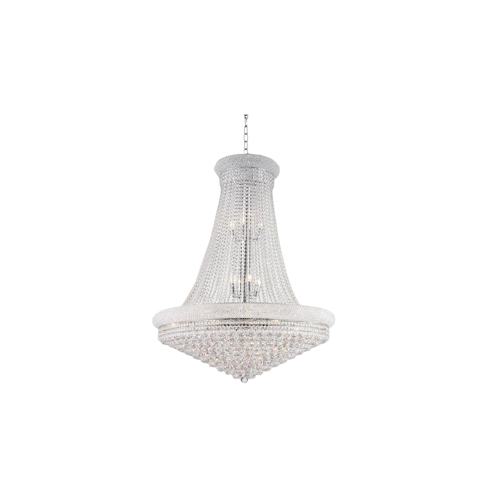 Royal Empress Basket Chandelier - Chrome - W:90cm gallery detail image