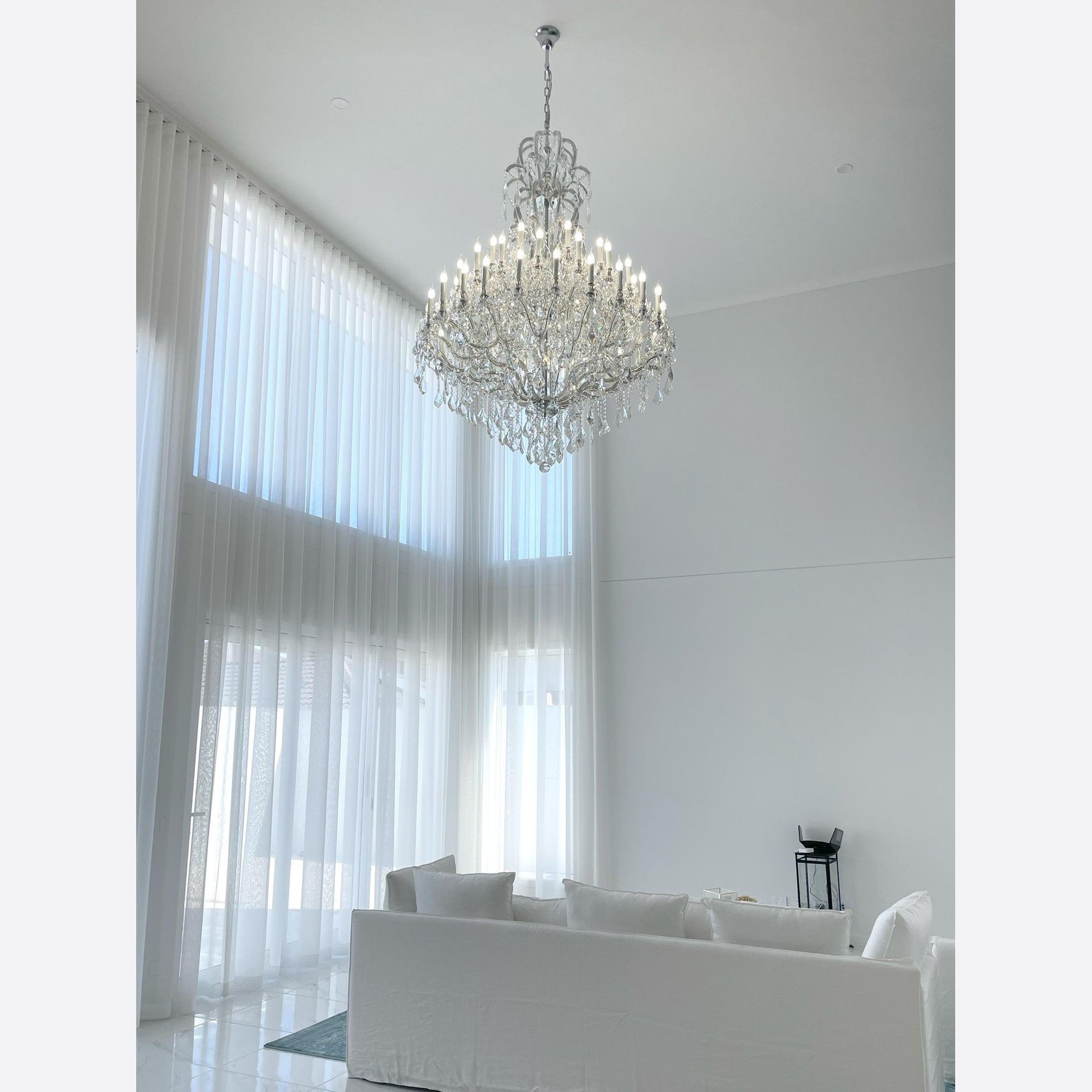 Maria Theresa Crystal Chandelier Royal 48 Light - Chrome gallery detail image