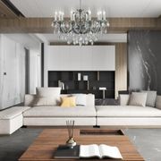 Maria Theresa Crystal Chandelier Grande 10 Light - Smoke Nickel & Clear Crystal gallery detail image