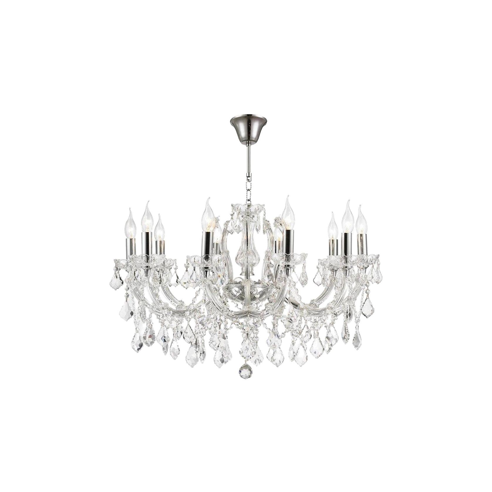Maria Theresa Crystal Chandelier Grande 10 Light - Chrome gallery detail image