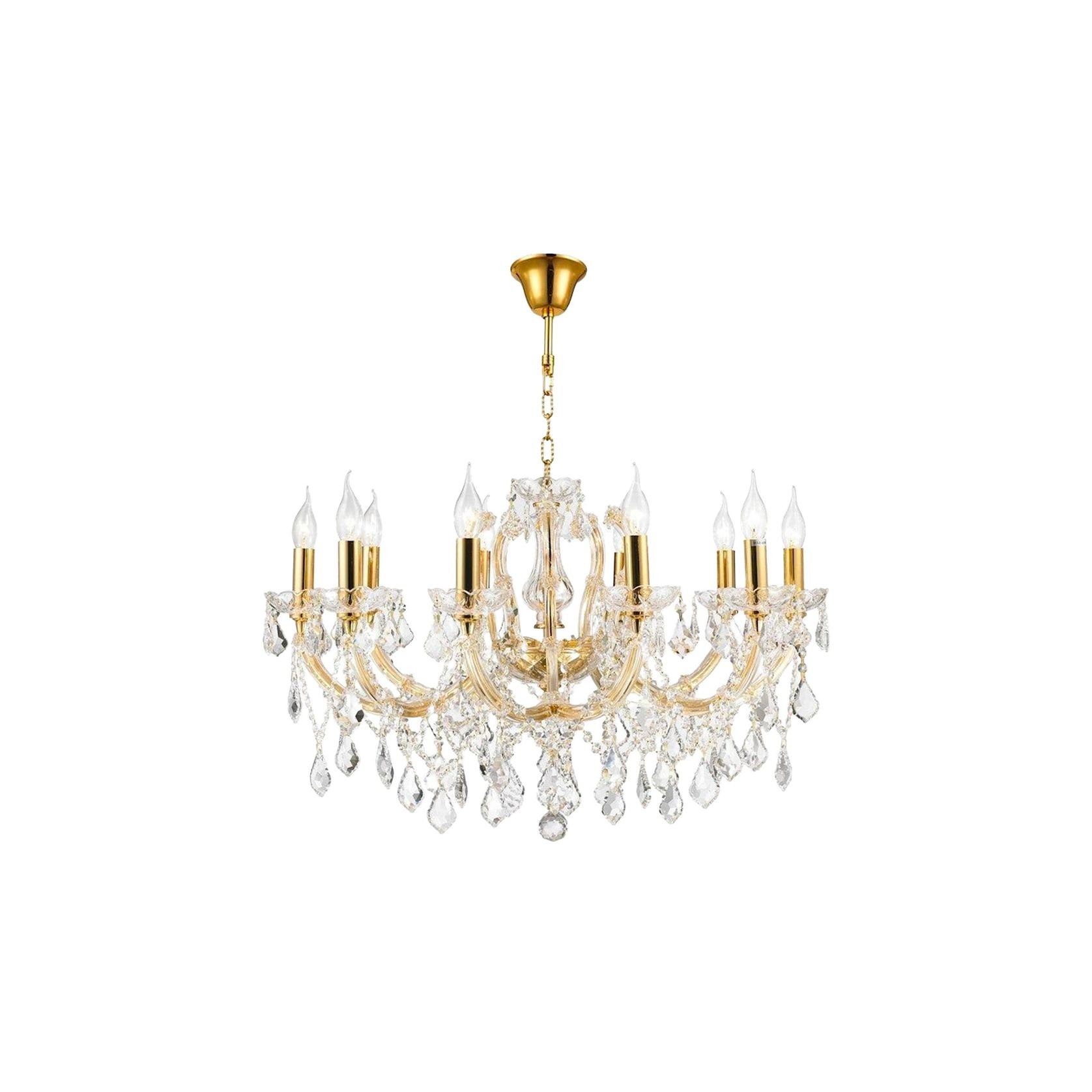 Maria Theresa Crystal Chandelier Grande 10 Light - Gold gallery detail image