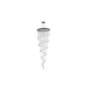 Contemporary Spiral LED Chandelier - Chome-  W:100cm H:300cm gallery detail image