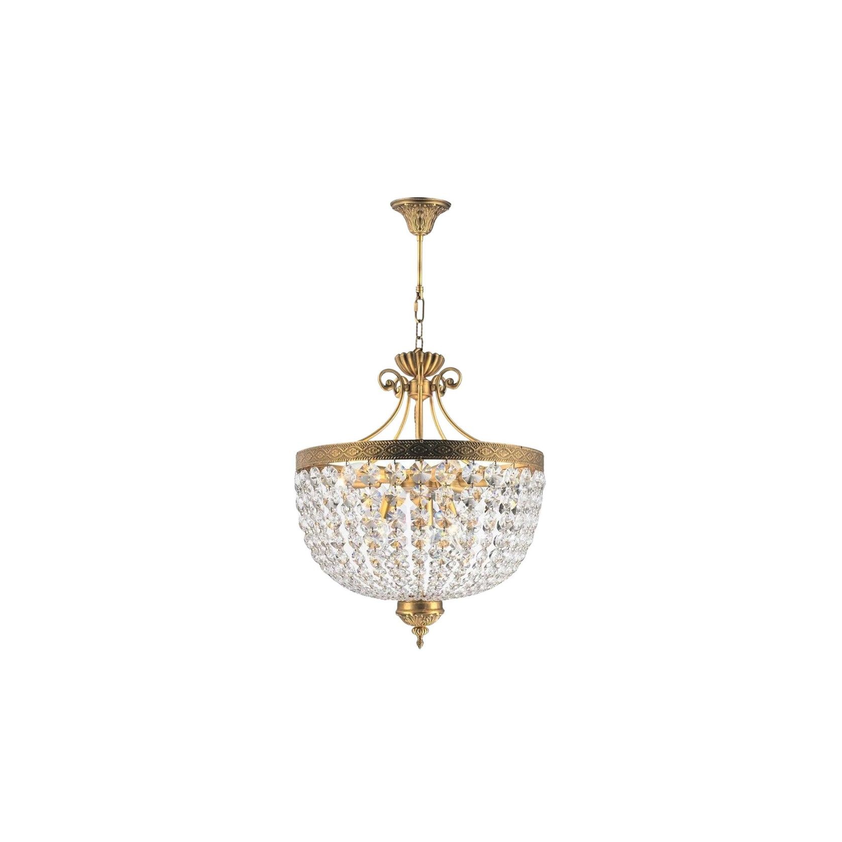 Florence Basket Chandelier - Solid Brass Finish- W:50cm gallery detail image