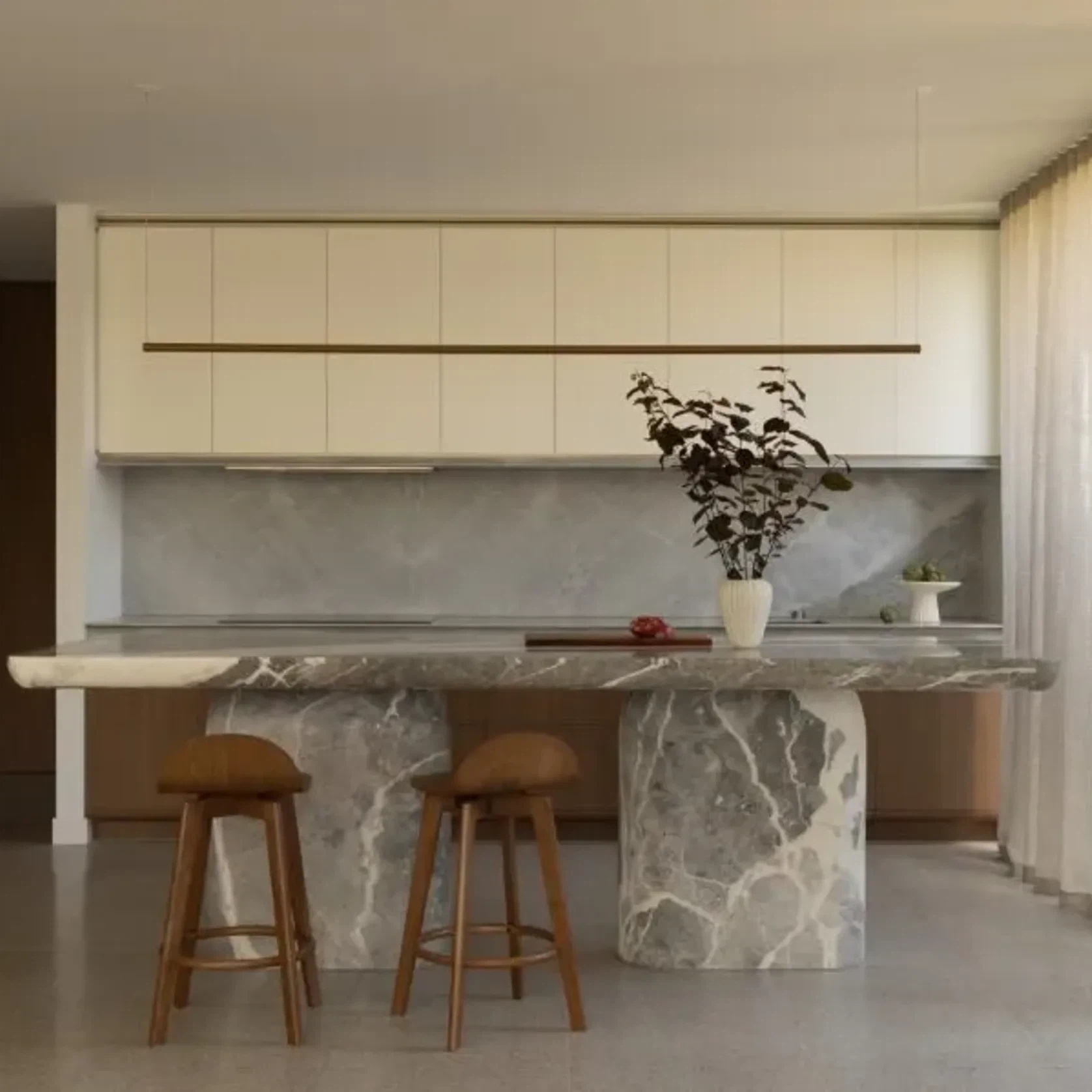 Desert Silver Marble Benchtop gallery detail image