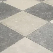Deux Limestone Checkerboard Tiles gallery detail image