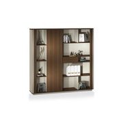 ANDERSON Display Unit 200cm - Walnut Gold & Beige gallery detail image