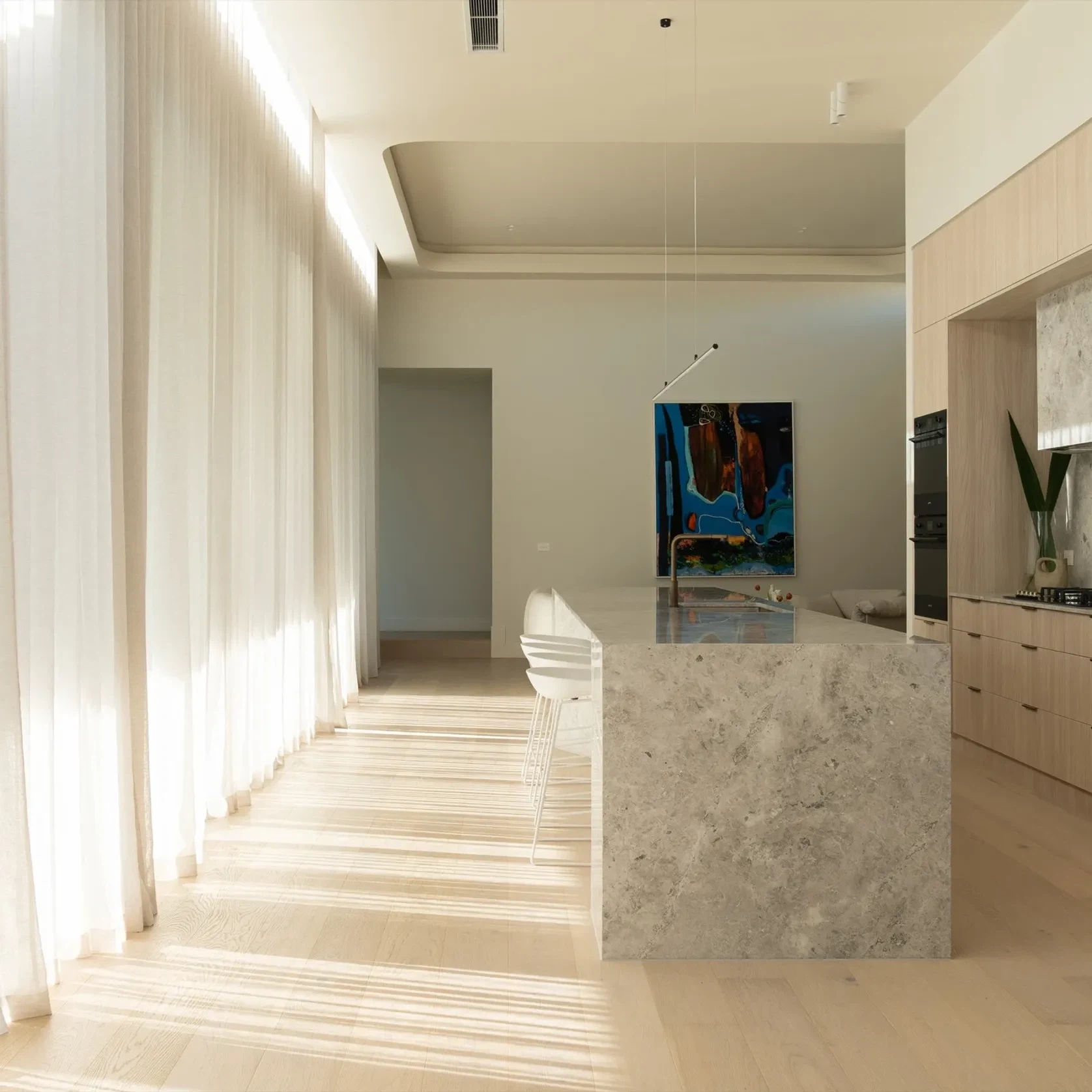 Tundra Ocean Limestone Benchtop gallery detail image