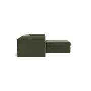 Addy 3 Seater Chaise Sofa - Eden Leaf gallery detail image