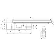 Dorma TS92B EN1-4 Door Closer Pull Side Fire Rated with Arm 42020201 gallery detail image