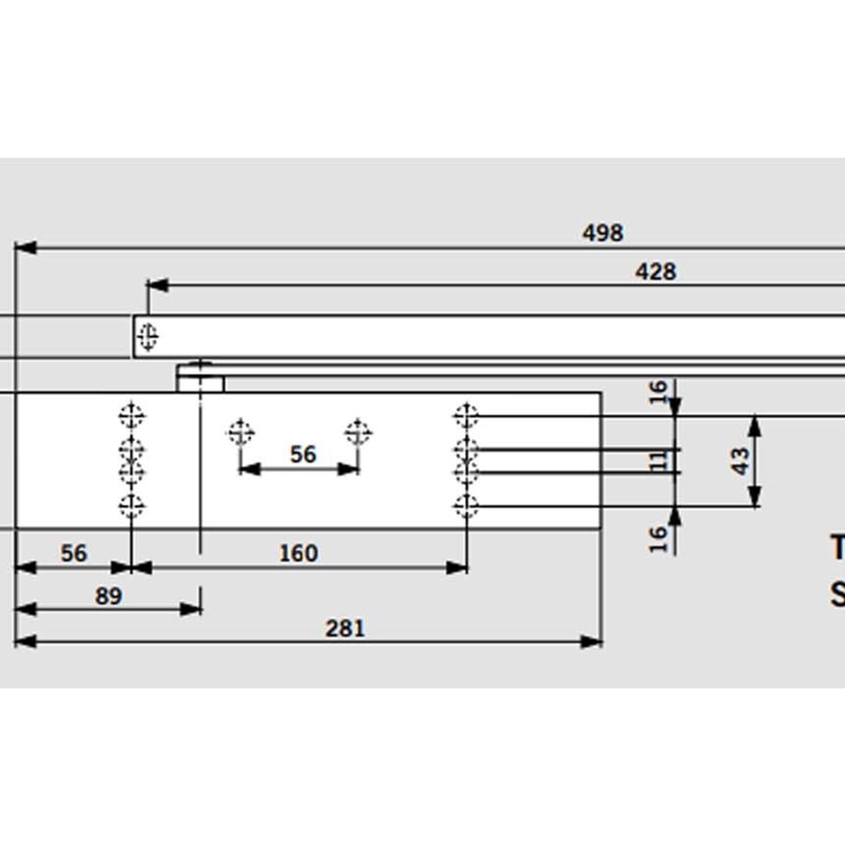 Dorma TS92G EN1-4 Door Closer Push Side with Arm Fire Rated 42030201 gallery detail image