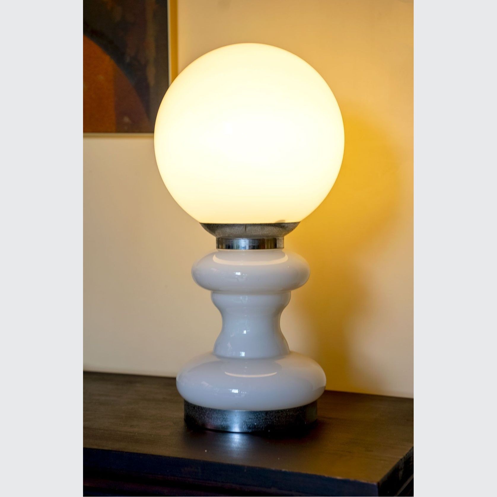 Large Opaline Table Lamp gallery detail image