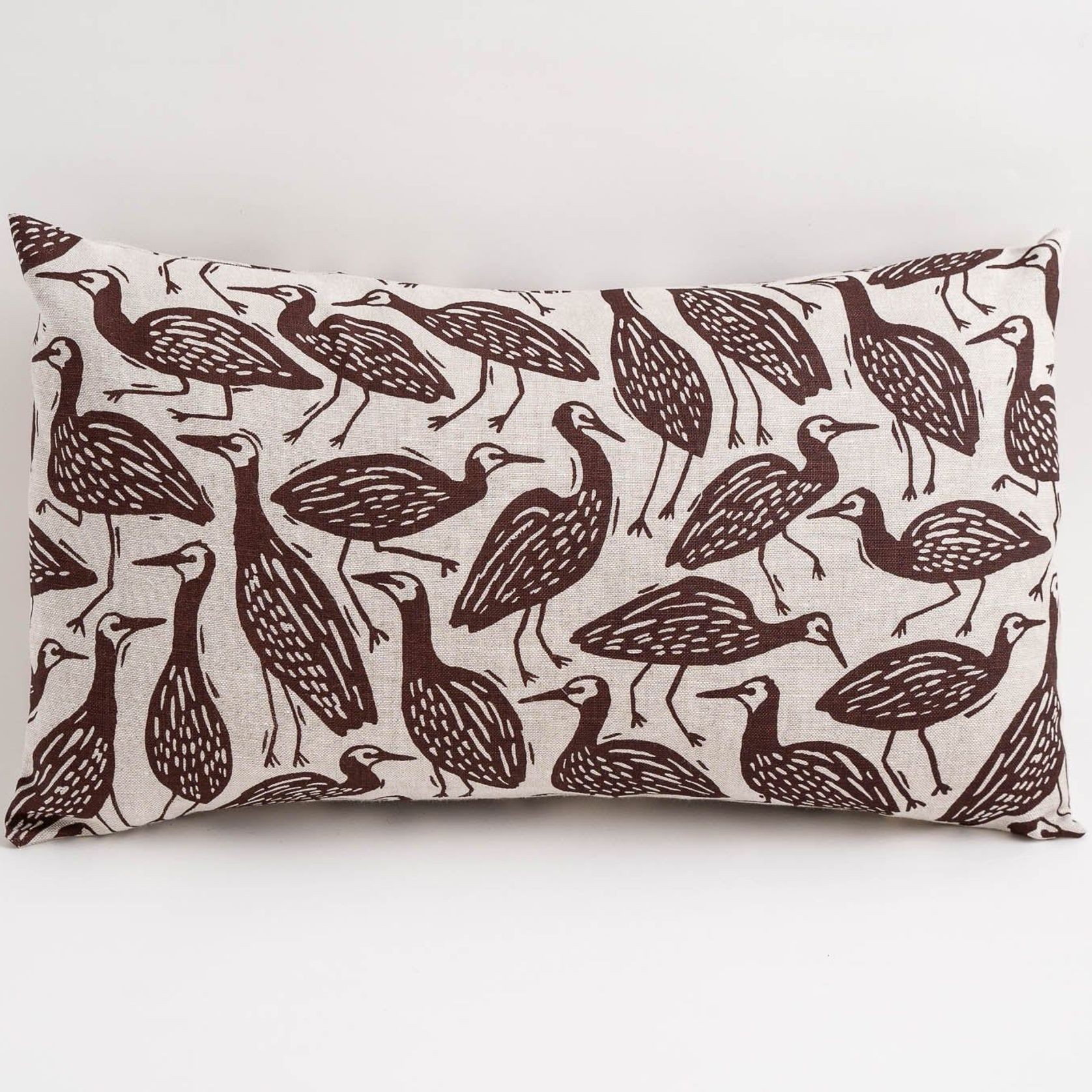 Rectangle Cushion - Heron in Earth gallery detail image