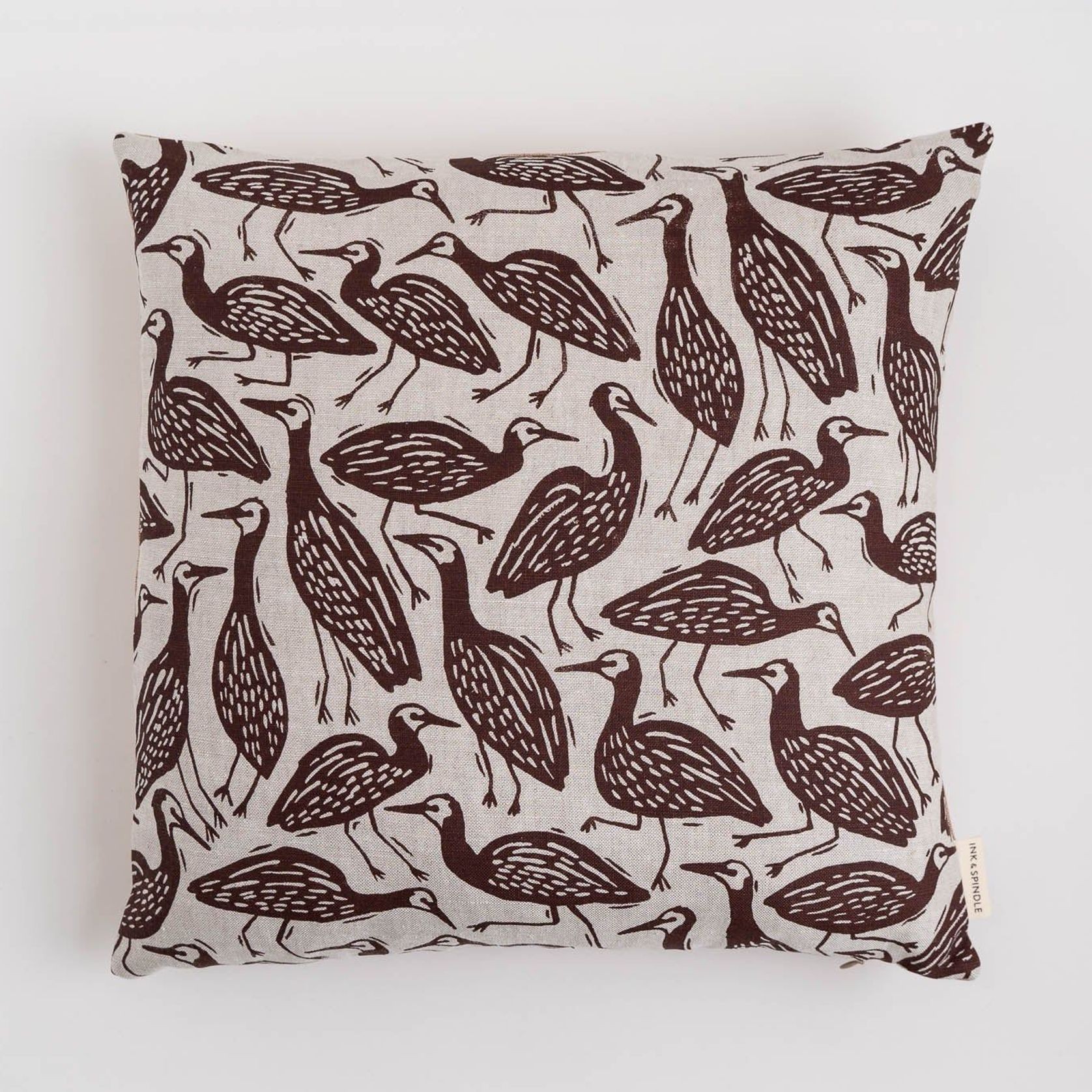 Cushion - Heron in Earth gallery detail image
