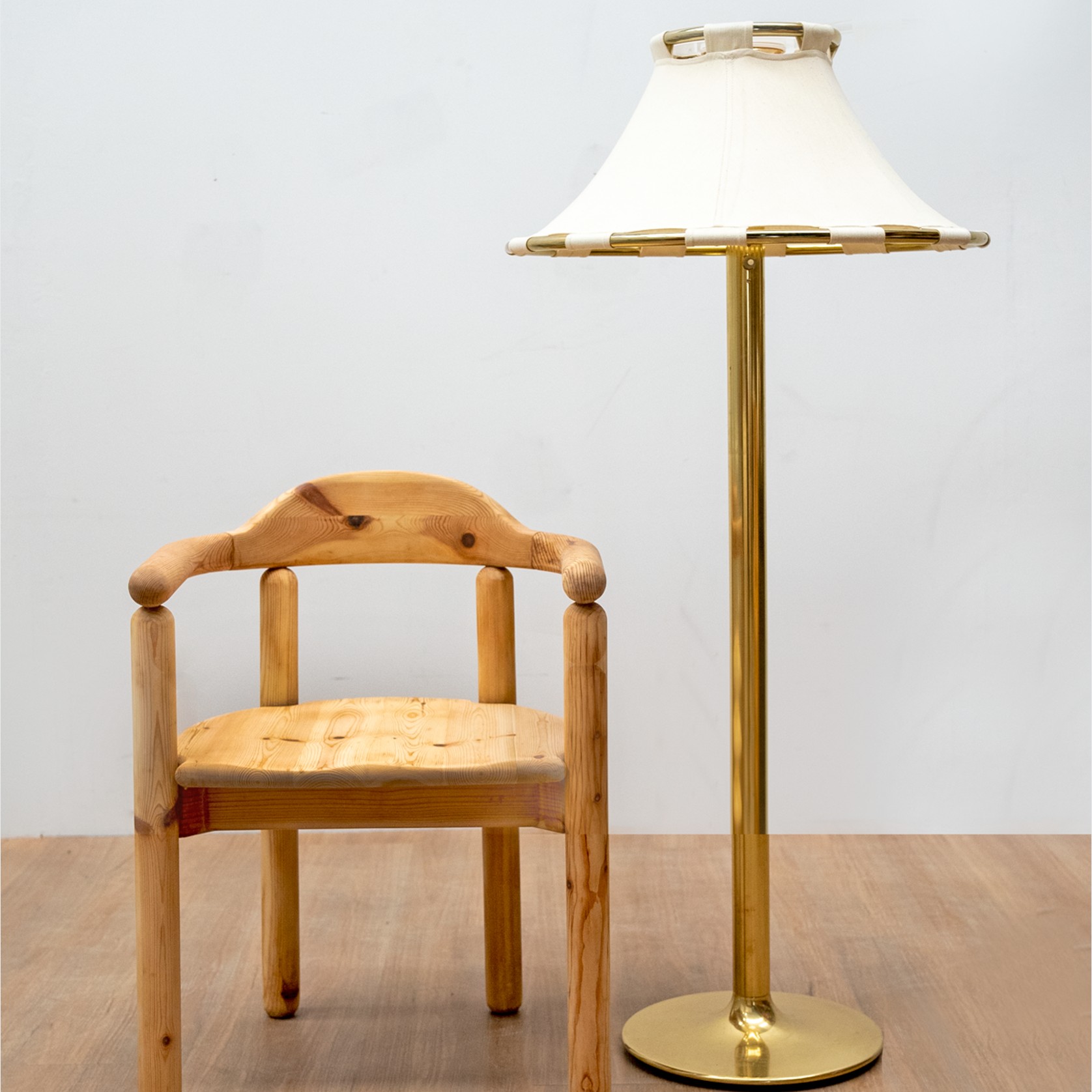 Brass Floor Lamp By Anna Ehrner For Ateljé Lyktan gallery detail image