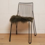 Tibetan Lambskin Seat Warmer- Olive gallery detail image