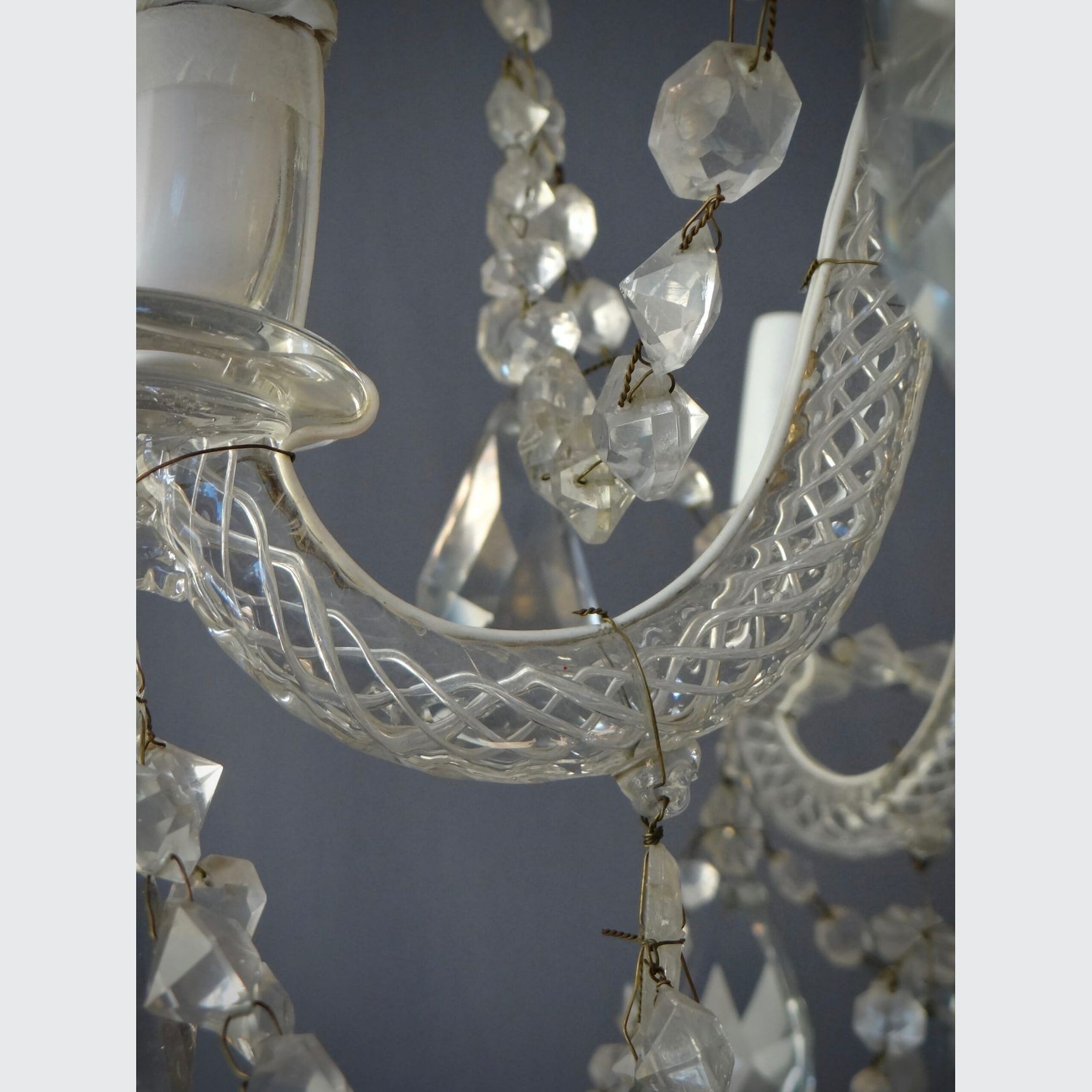 1930s Crystal Liege Chandelier (Belgium) gallery detail image