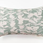 Large Rectangle Cushion - Eucalyptus in Saltbush gallery detail image