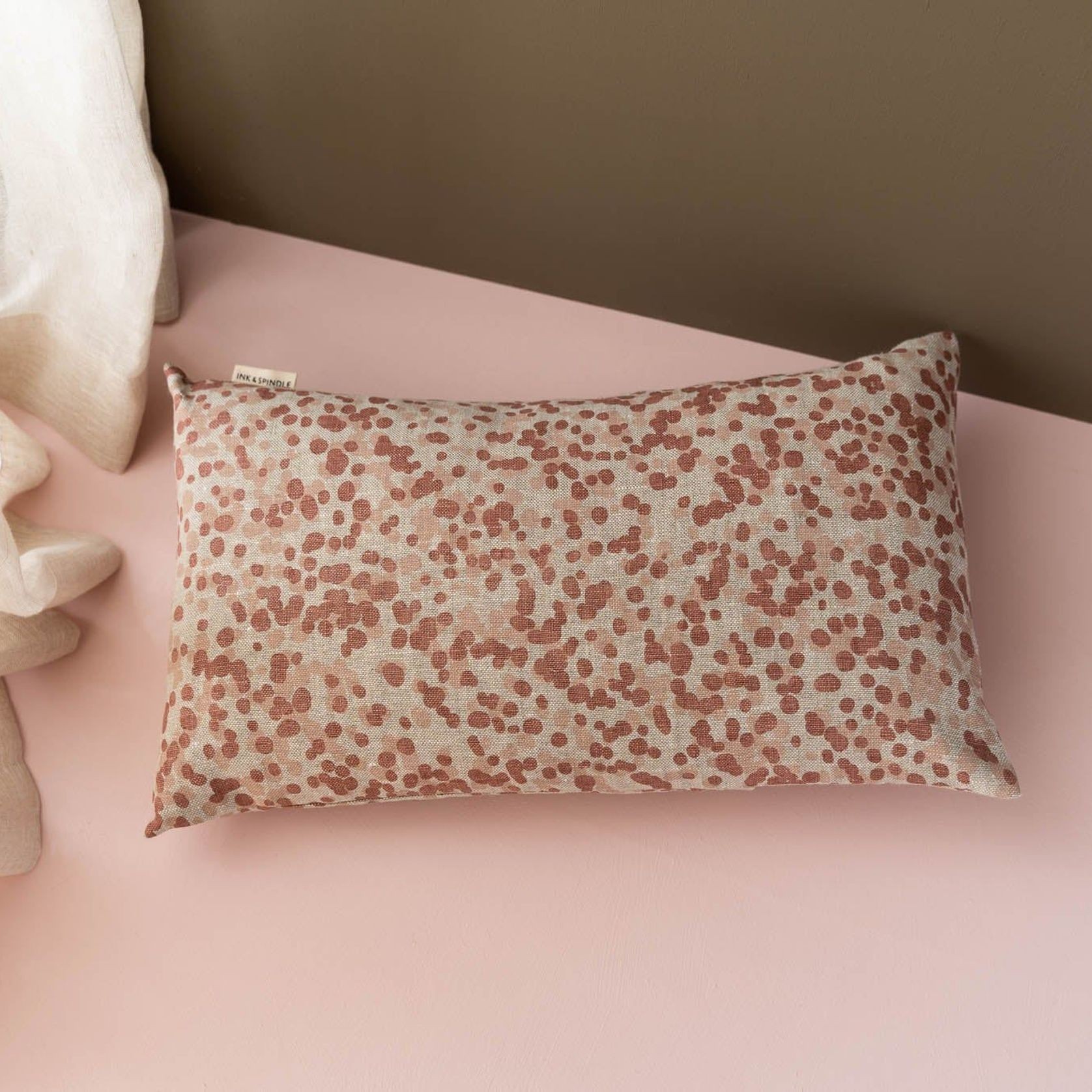 Rectangle Cushion - Spotted Quoll in Rose  Riversalt gallery detail image