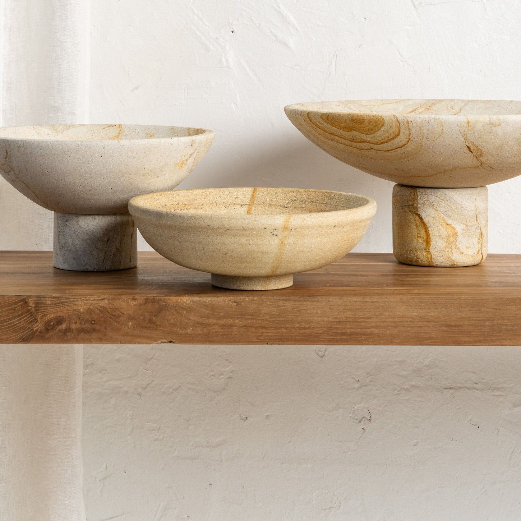Elina Sandstone Podium Bowl gallery detail image