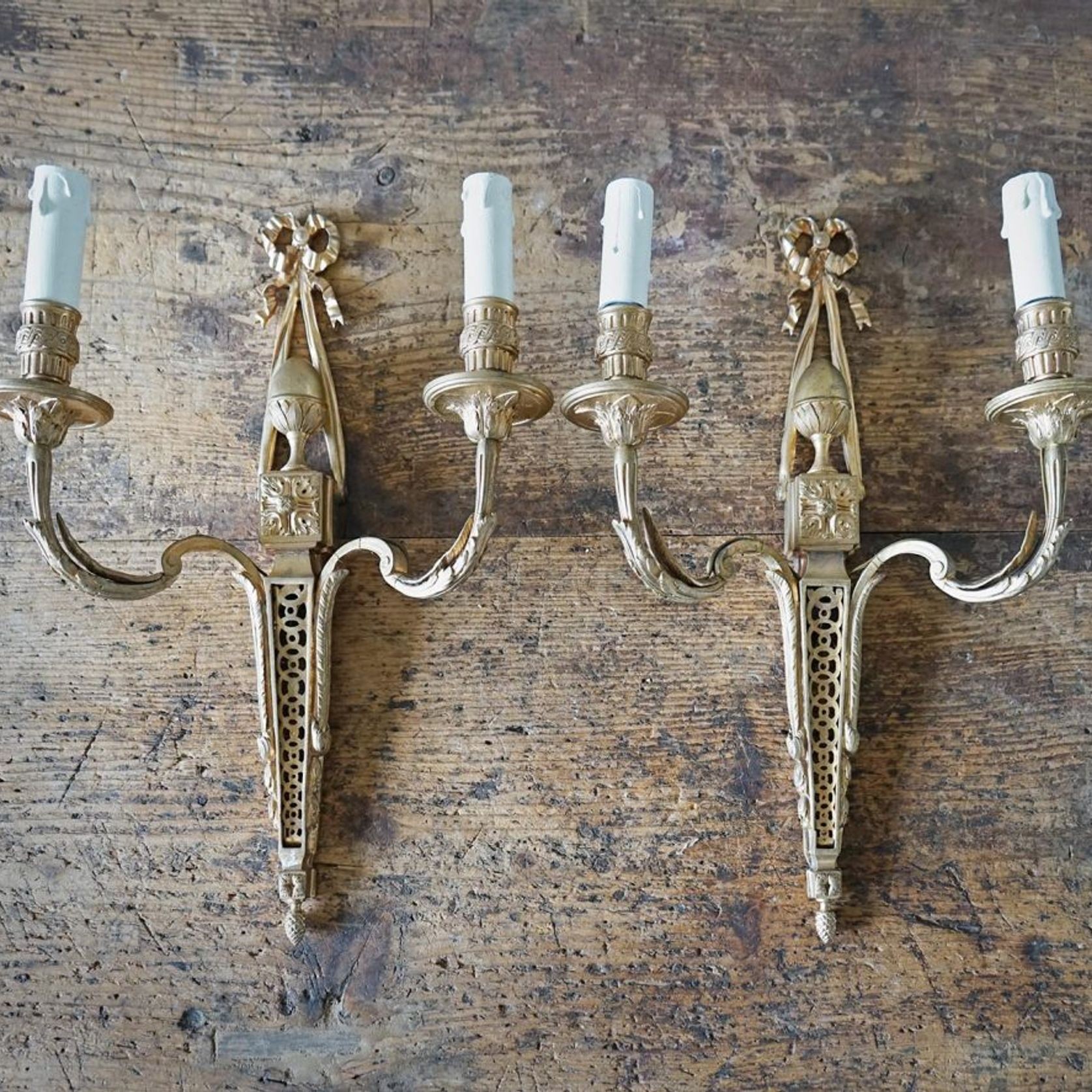 French Louis XVI Wall Sconces (Pair) gallery detail image