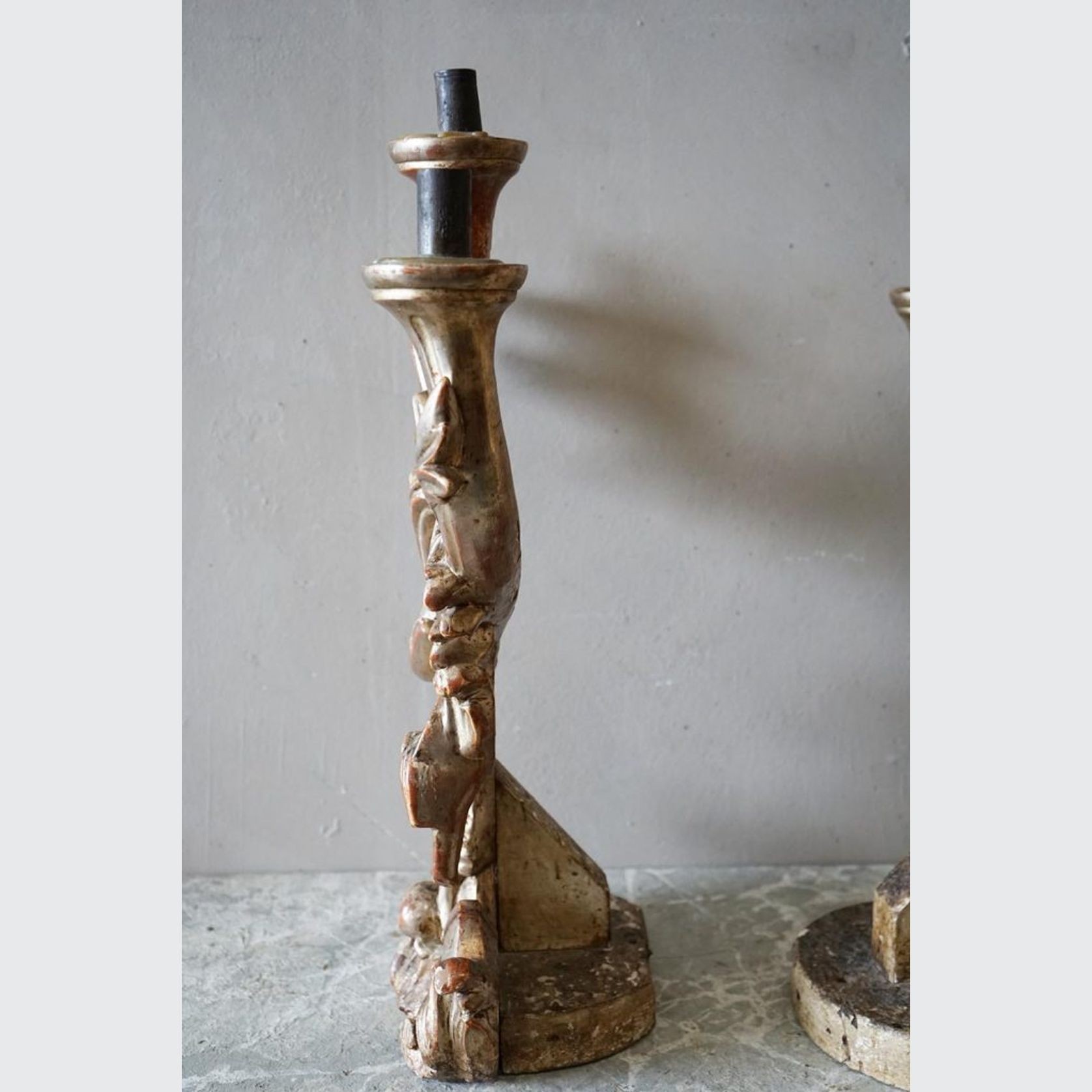 Italian Rococo Candlesticks (Pair) gallery detail image