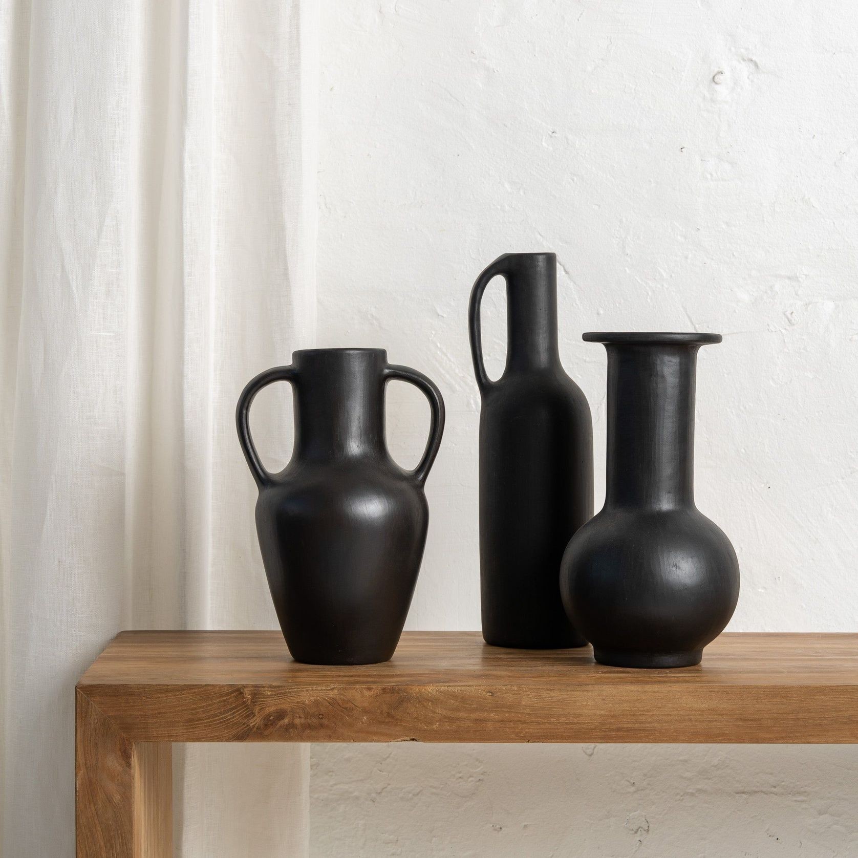 Neysa Curved Vase with Handles gallery detail image