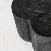 Flore Curved Side Table - Charred gallery detail image