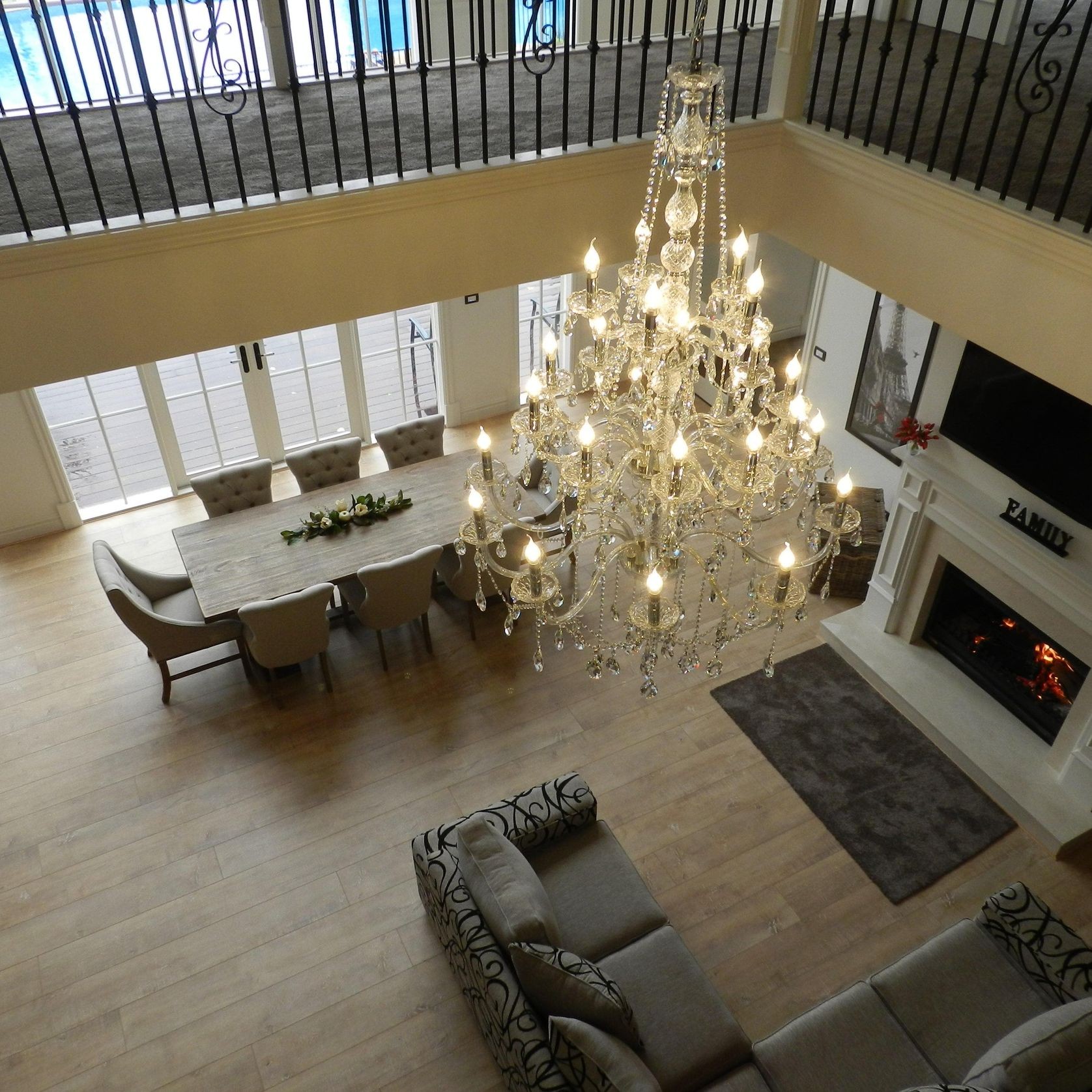 Bohemian Elegance 25 Light Crystal Chandelier- Chrome gallery detail image
