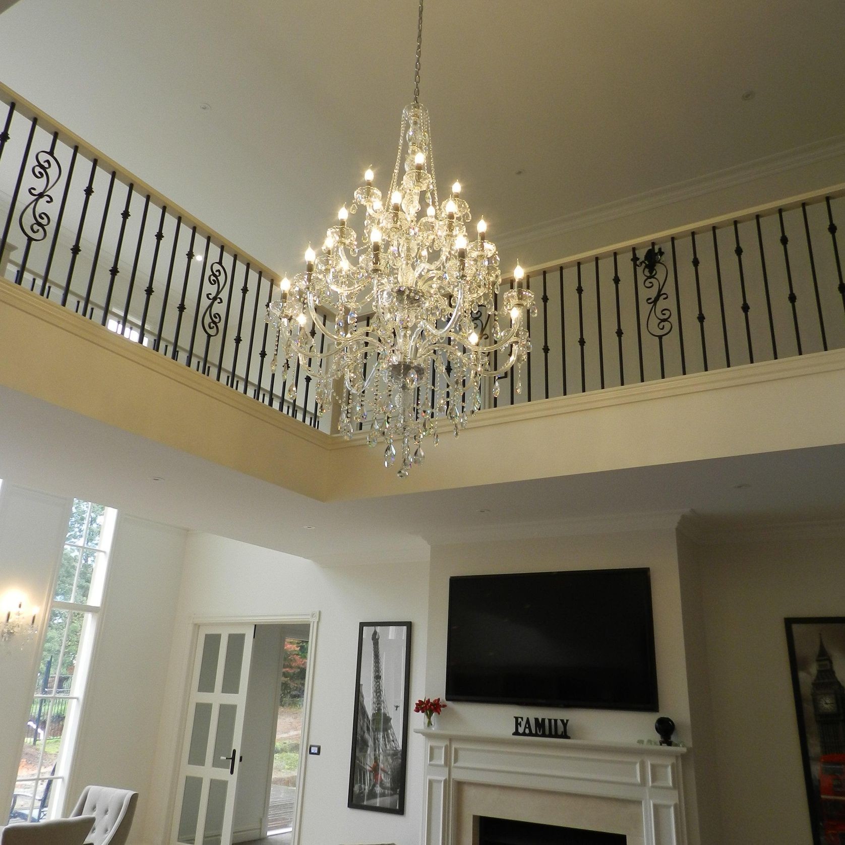 Bohemian Elegance 25 Light Crystal Chandelier- Chrome gallery detail image