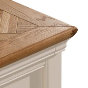 White Sideboard with Parquetry Design top gallery detail image