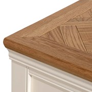 White Sideboard with Parquetry Design top gallery detail image