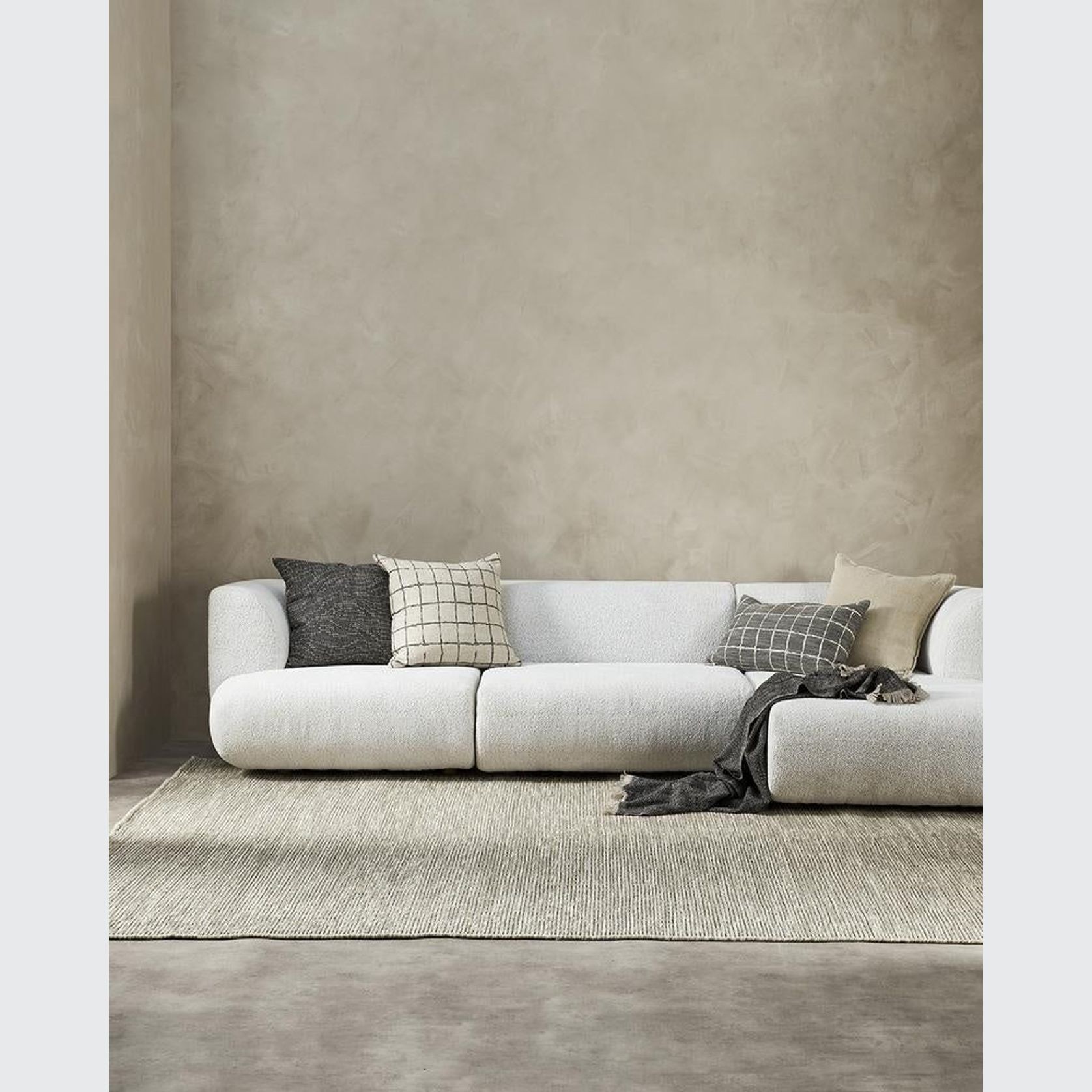 Baya Alder Cushion - Dark Chocolate | 55 x 55cm gallery detail image