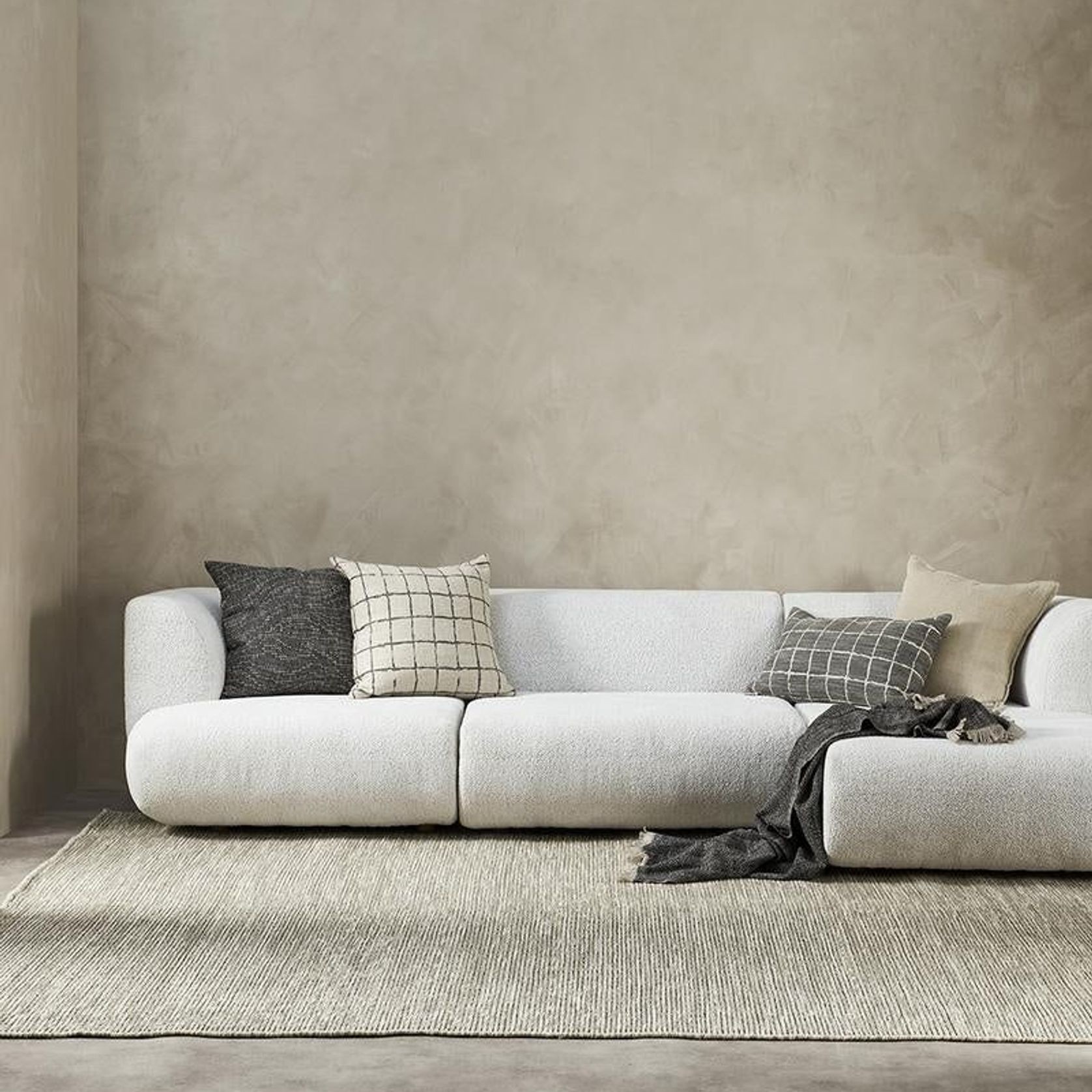 Baya Alder Cushion - Dark Chocolate | 55 x 55cm gallery detail image