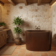 Dark Antique Copper Soak Tub 1219mm - CBSMR32 1219 gallery detail image