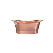 The Copper Bath Tub - Kahali Copper Double Slipper Smooth 1700mm - CB5021-D67 gallery detail image