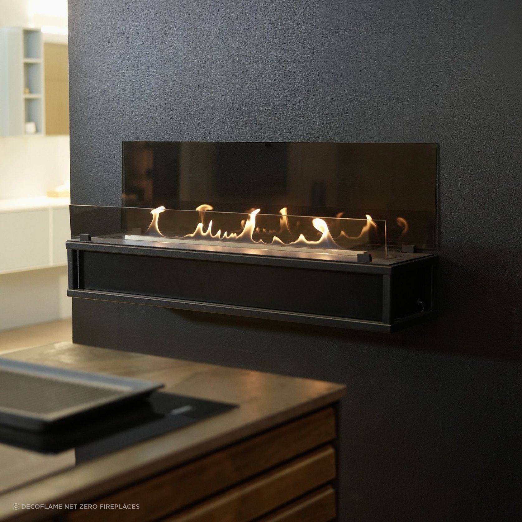 Decoflame Torino Wall Mounted Net Zero Fireplace gallery detail image