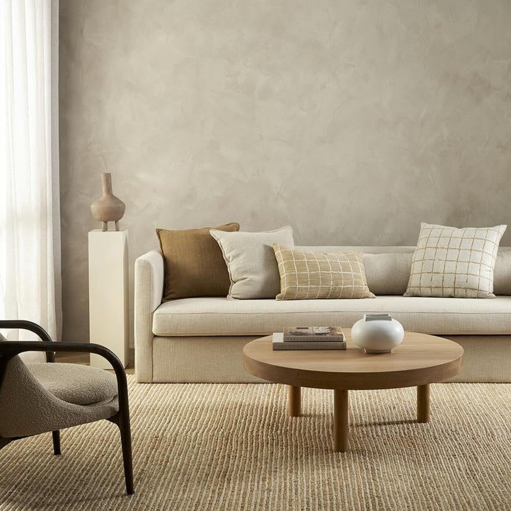 Baya Johnson Lumbar Cushion - Ochre gallery detail image