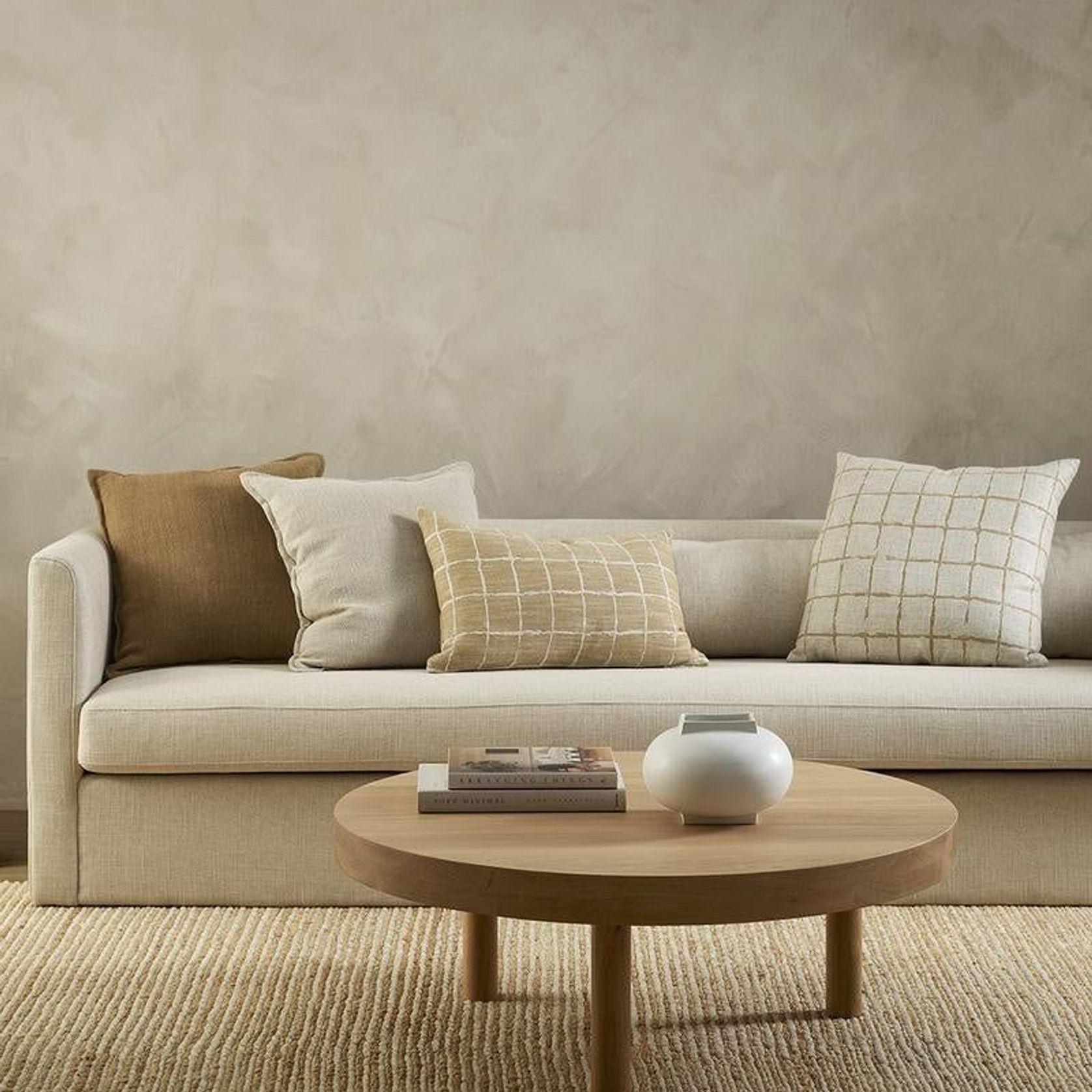 Baya Johnson Lumbar Cushion - Ochre gallery detail image