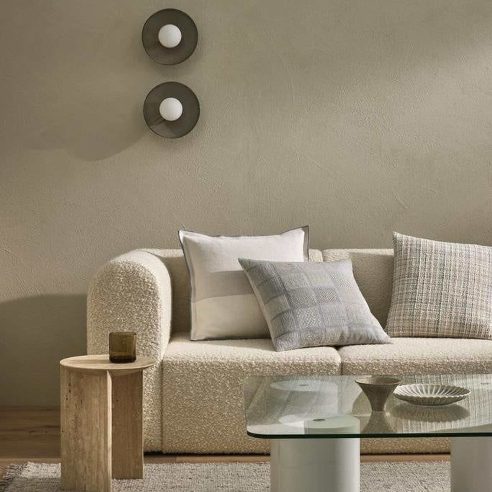 Weave Home Tripoli Cushion - Pearl | 50 x 50cm gallery detail image