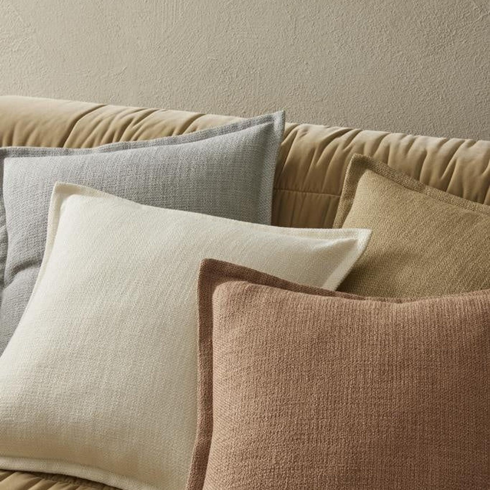 Weave Home Figlio Cushion - Sandstone | 50 x 50cm gallery detail image