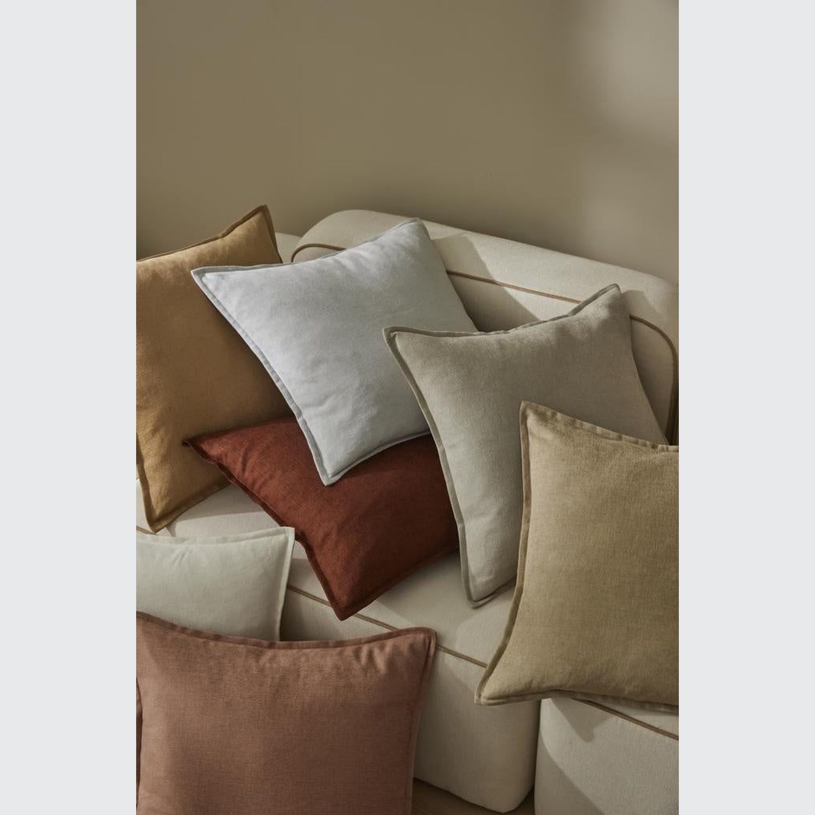 Weave Home Fiore Cushion - Ecru | Square and Lumbar gallery detail image