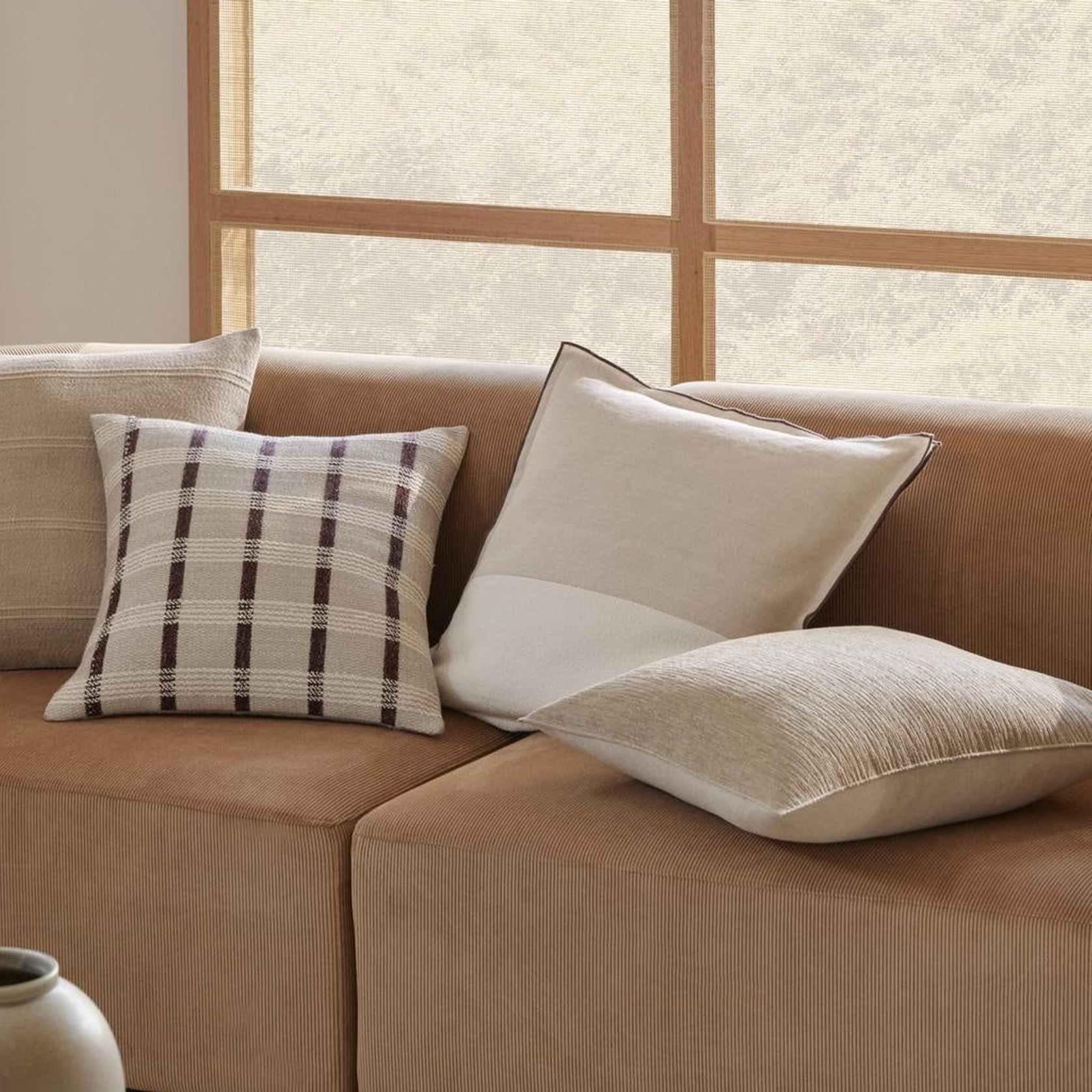 Weave Home Riccardo Cushion - Terra | 50 x 50cm gallery detail image