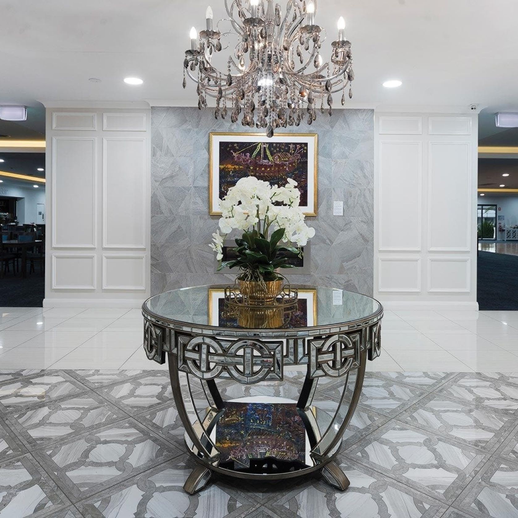 NewYork Princess 10 Arm Chandelier - Smoke - W:90cm gallery detail image