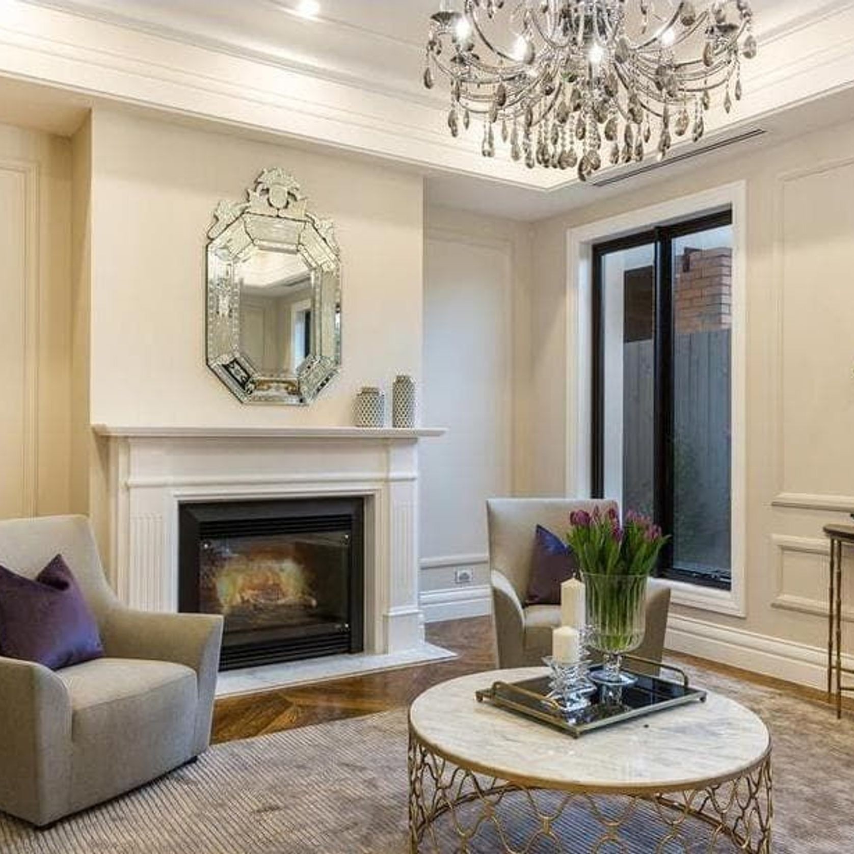 NewYork Princess 10 Arm Chandelier - Smoke - W:90cm gallery detail image